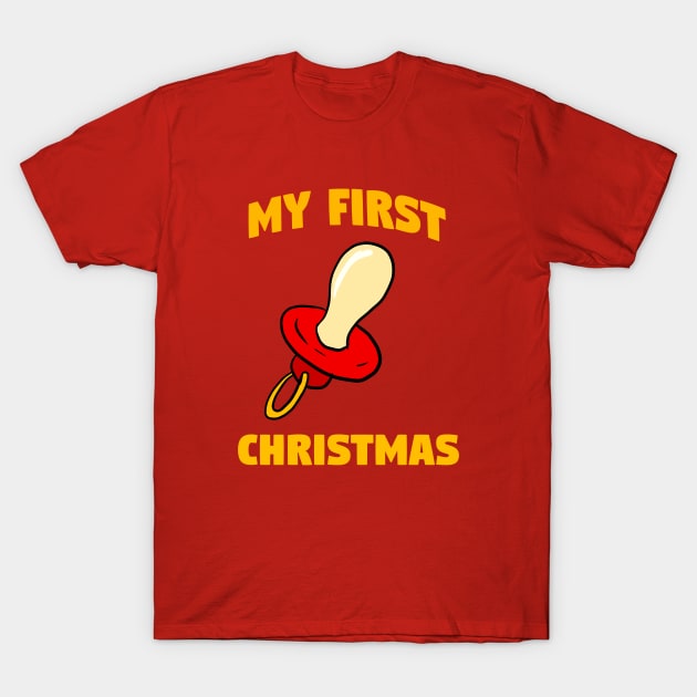 First Christmas For Baby T-Shirt by yogisnanda